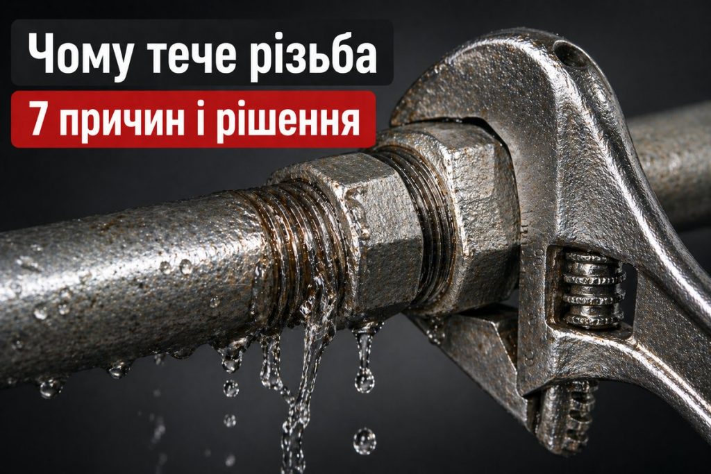 чому тече різьба