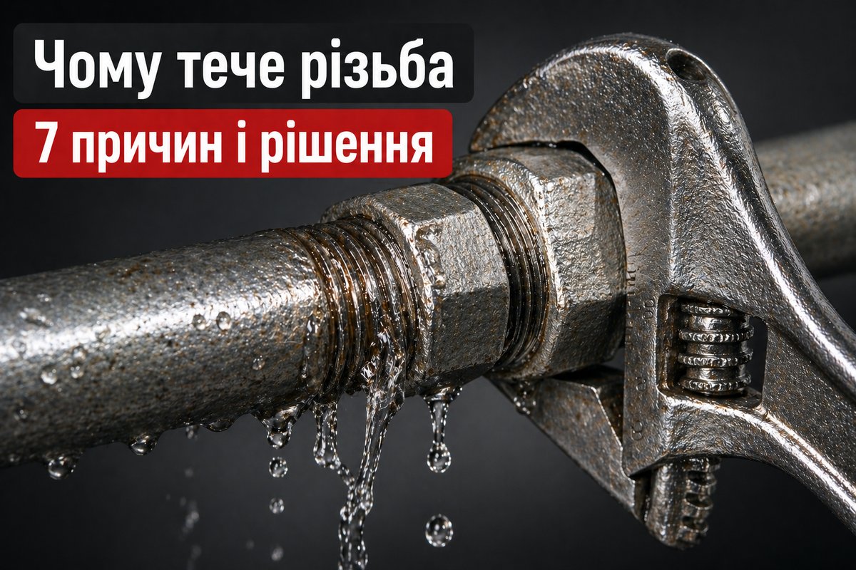 чому тече різьба