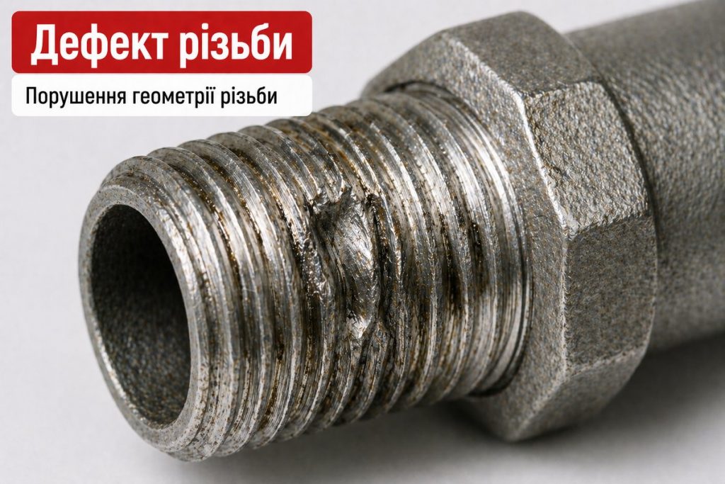 неякісна різьба