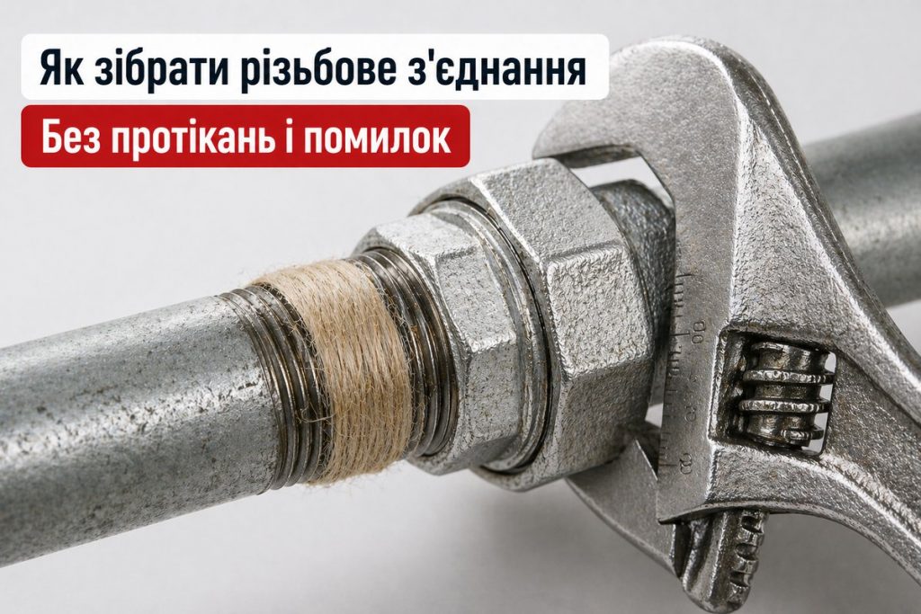 як зібрати різьбове з'єднання