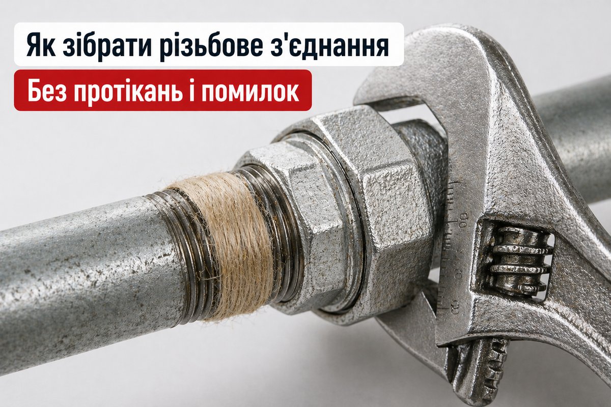 як зібрати різьбове з'єднання