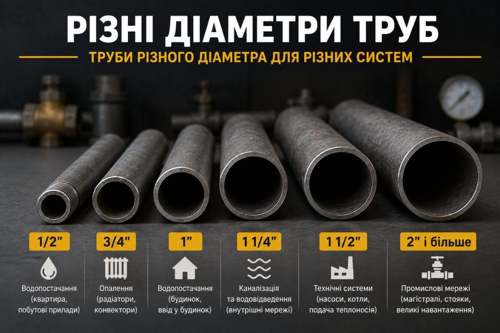 діаметр труб
