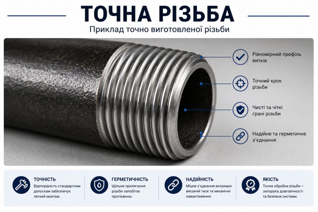 точна різьба згону