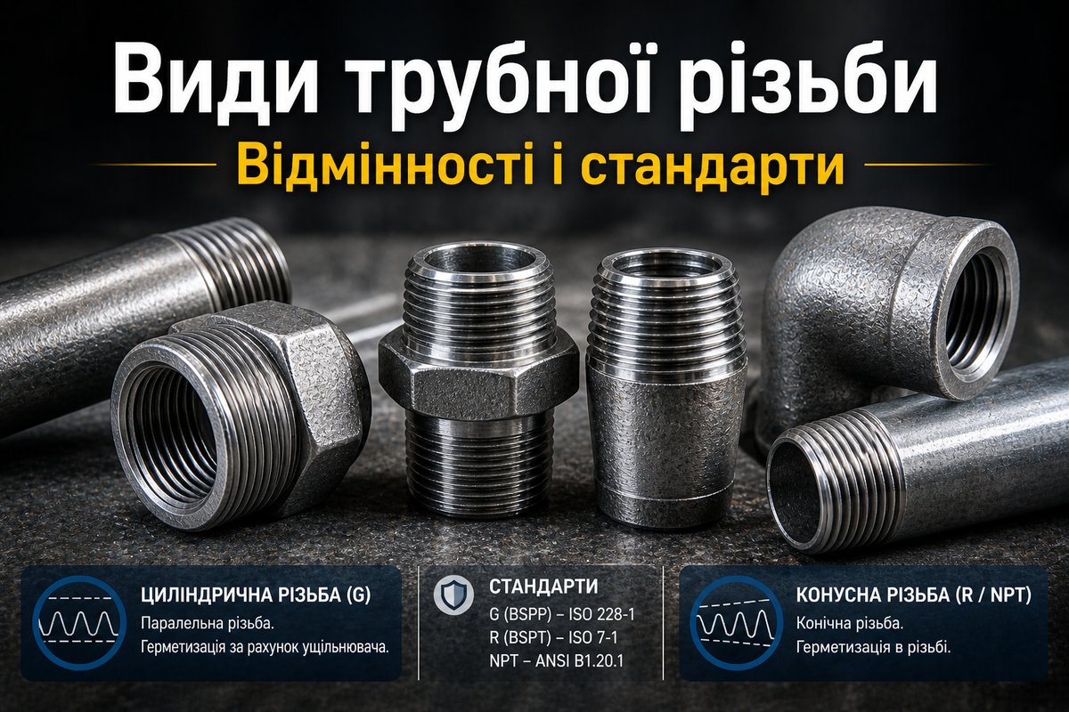 види трубної різьби