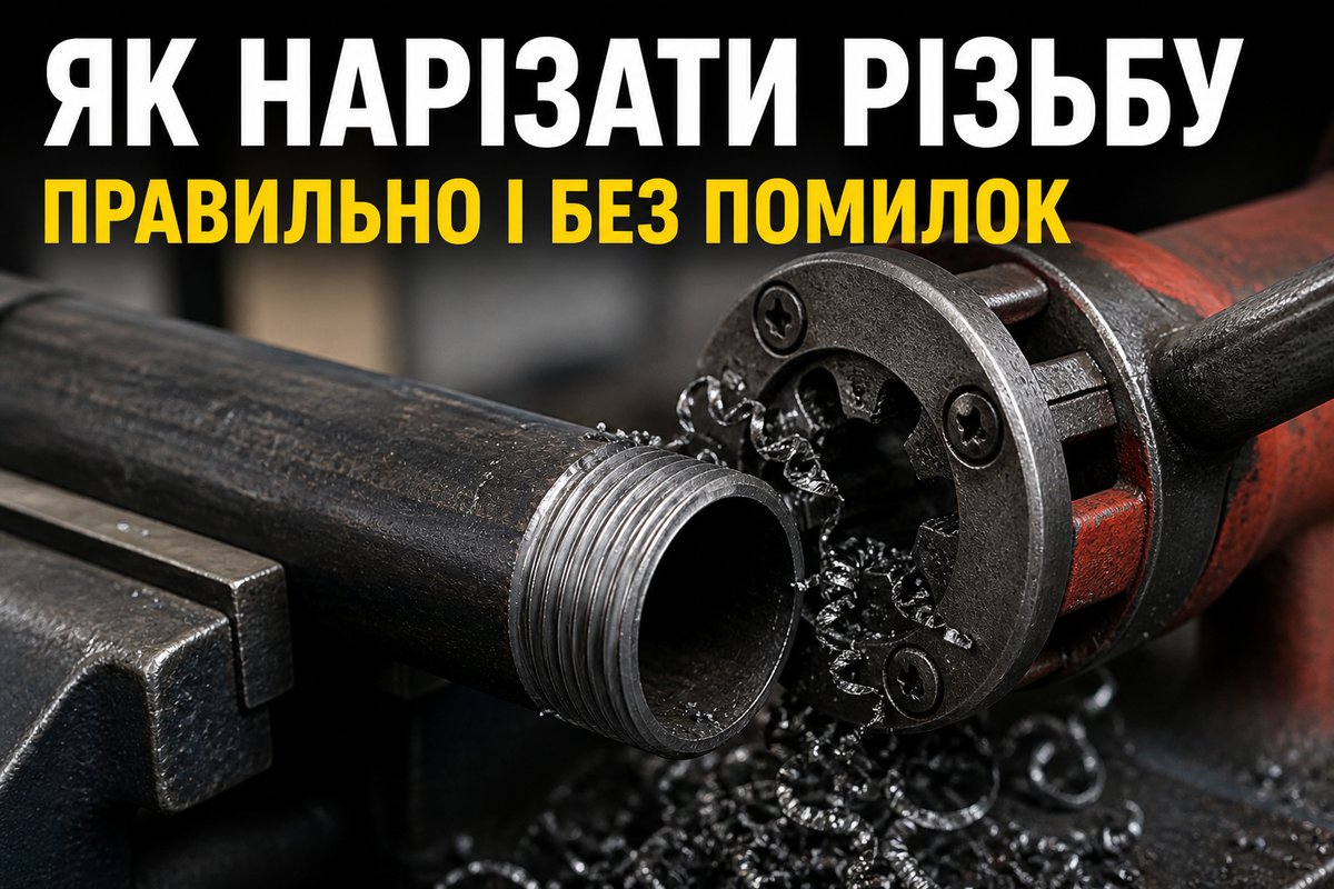 як нарізати різьбу на трубі
