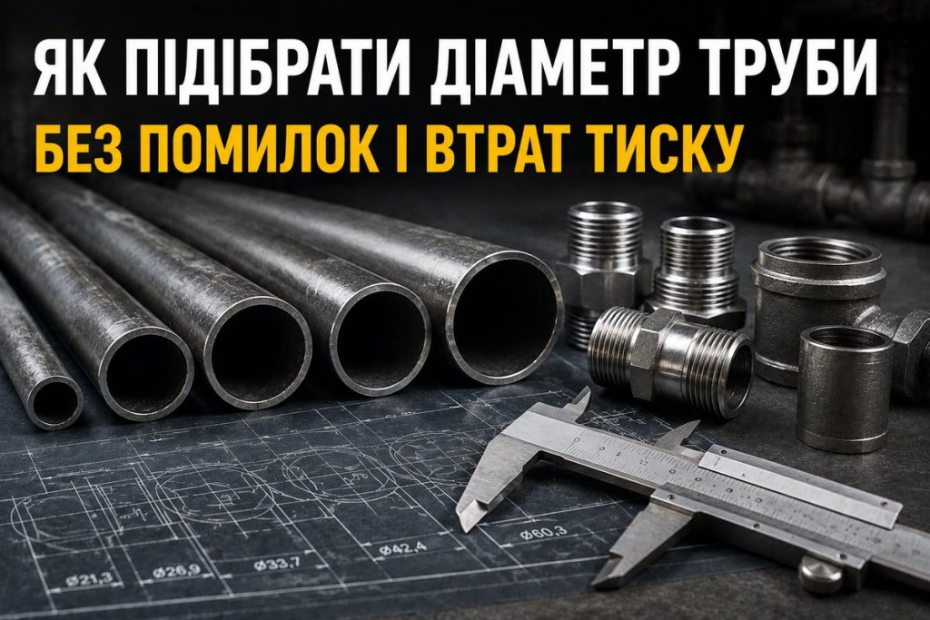 як підібрати діаметр труби