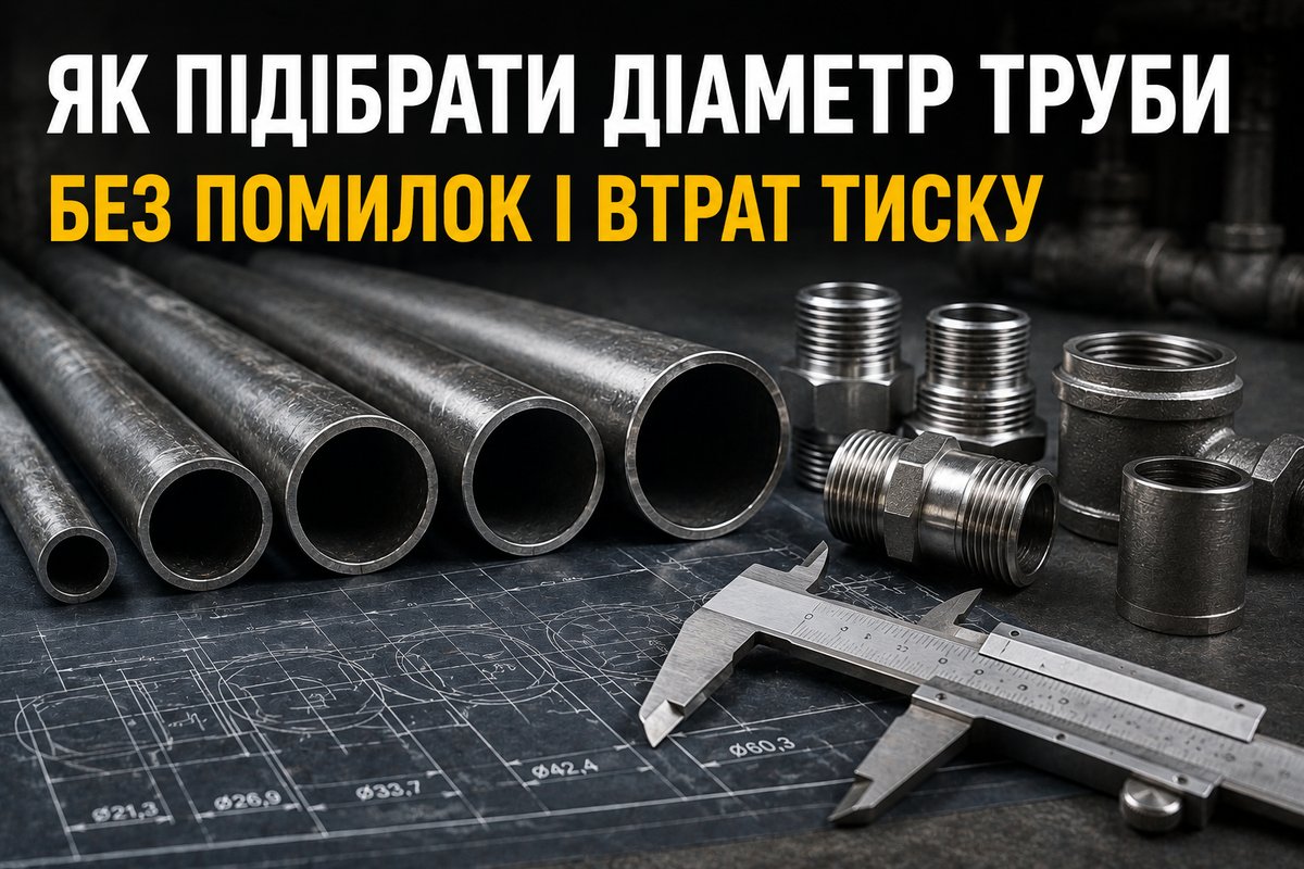 як підібрати діаметр труби